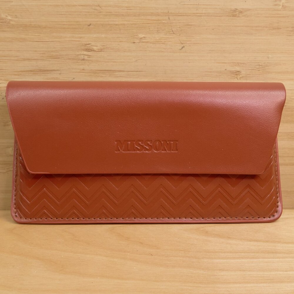 Missoni Glasses Case / Brown Eyeglass Pouch / Sunglasses Holder / Pre-Owned